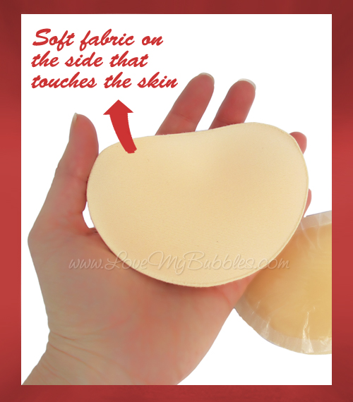 Small Foam Bra Inserts Adhesive Sticky Cutlets