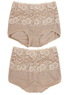 Front and back of the Retro Lace Pocket-Panty