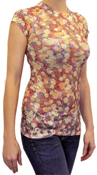 Sheer Floral Tee
