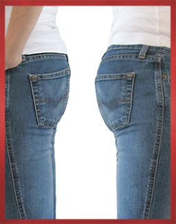 Low rise Jeans Before and After