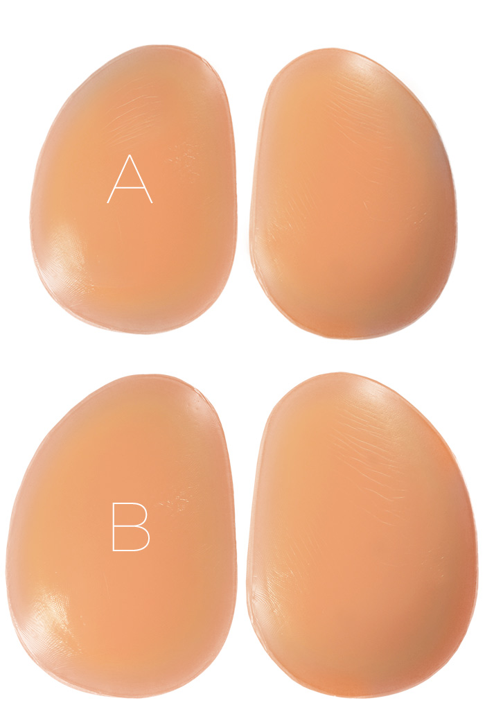 Silicone Butt Hip Enhancer, Oval Butt Pads