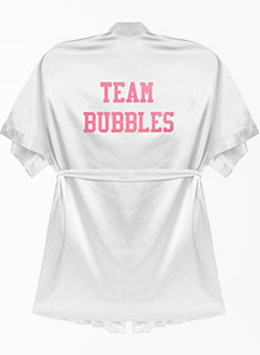 TEAM BUBBLES Satin Robe