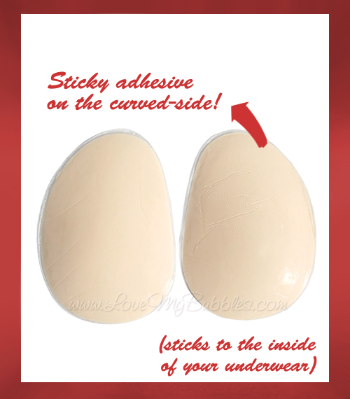 Sticky Hips® Oblong SILICONE Pads