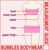 BUBBLES BODY MEASUREMENT GUIDE