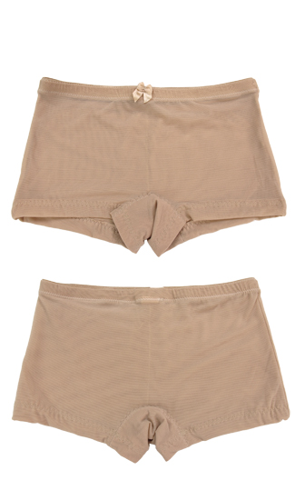 Pin-up Sheer Pocket Panty Boyshort, Lowrise Butt Enhancer